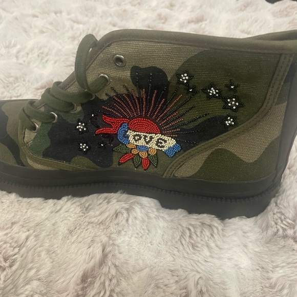 Valentino Garavani Military Green Men's Boots Sz 45/12 - Picture 5 of 11